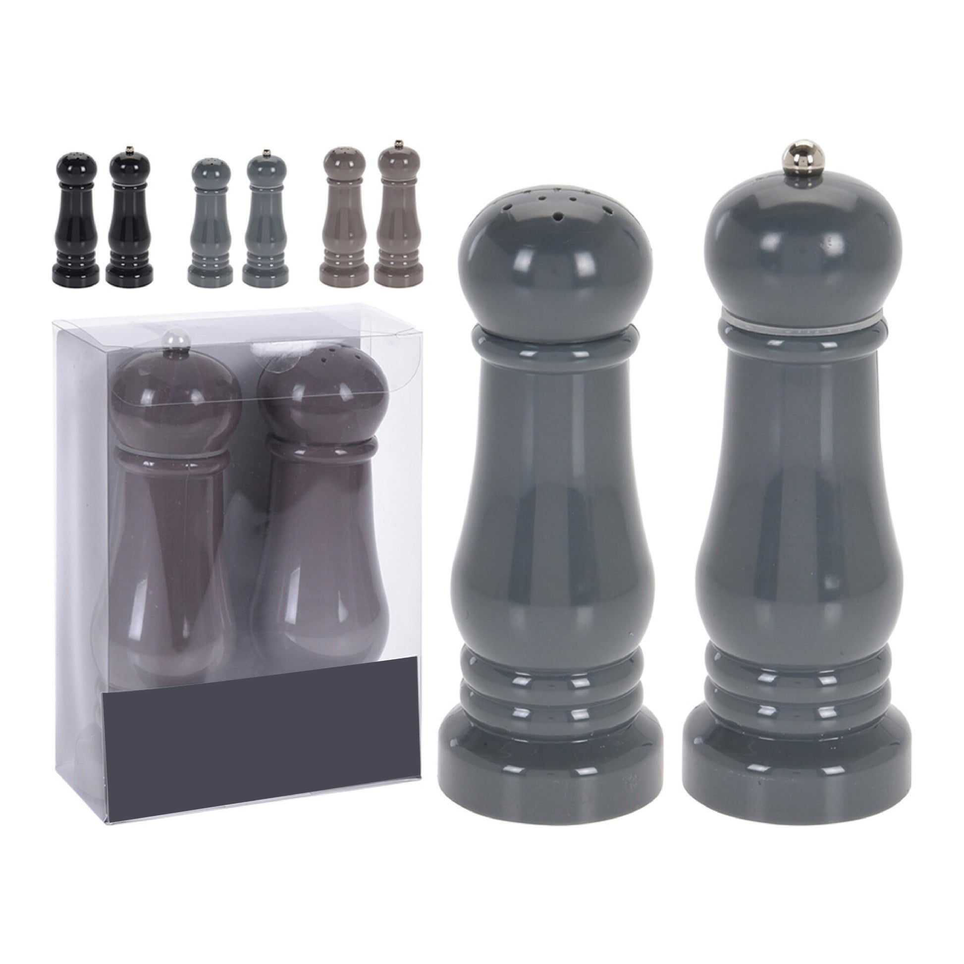 Pepper Mill And Salt Shaker - Elegant Set for Dining Table