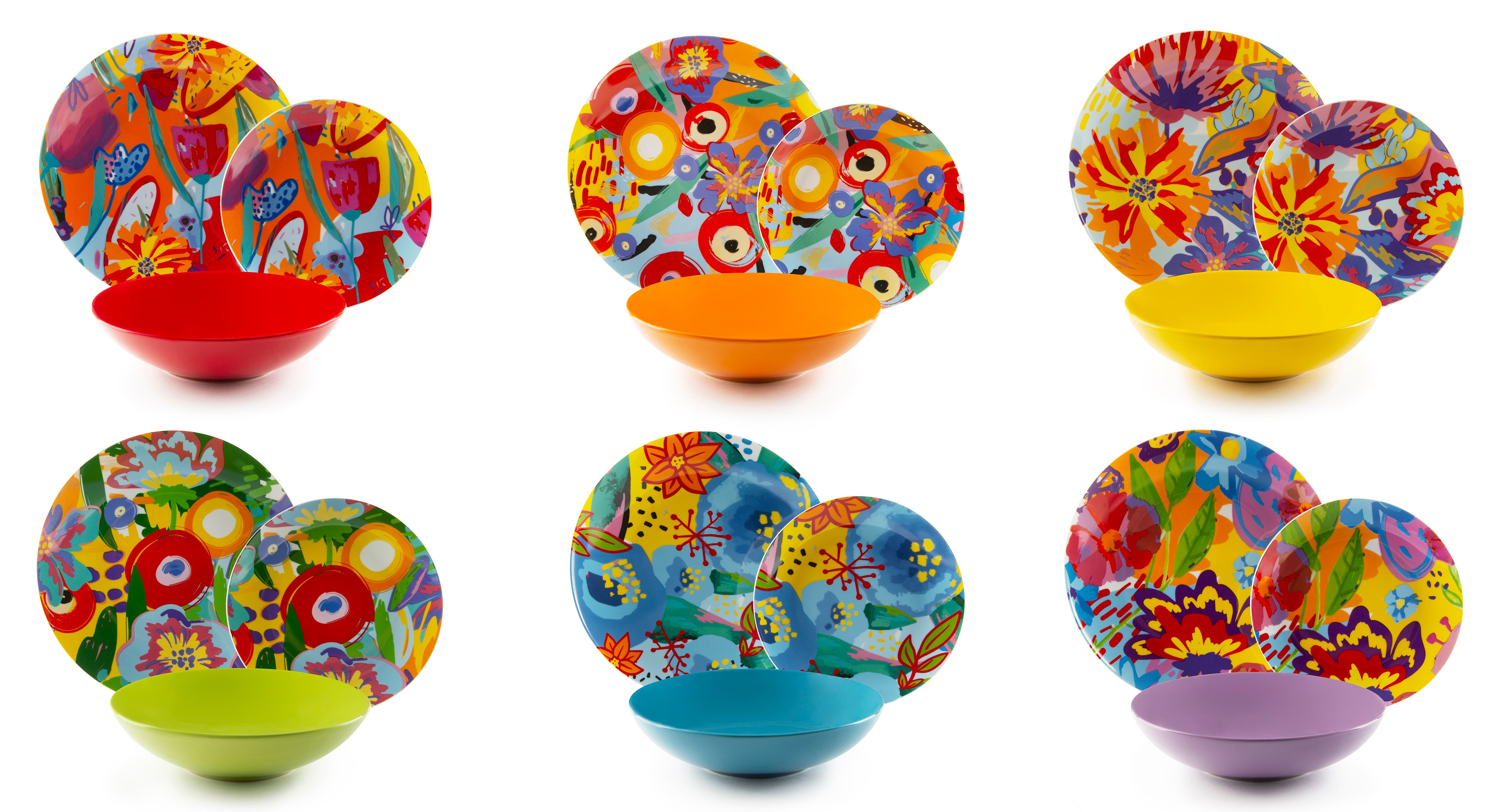 Provence Dinner Set - 18-Piece Porcelain Dinnerware