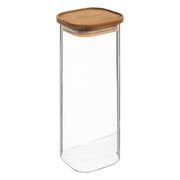 Glass Jar with Acacia Lid, 2L Capacity