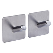 Set of 2 Stiky Adhesive Hooks Stainless Steel - 3M, 1.5kg
