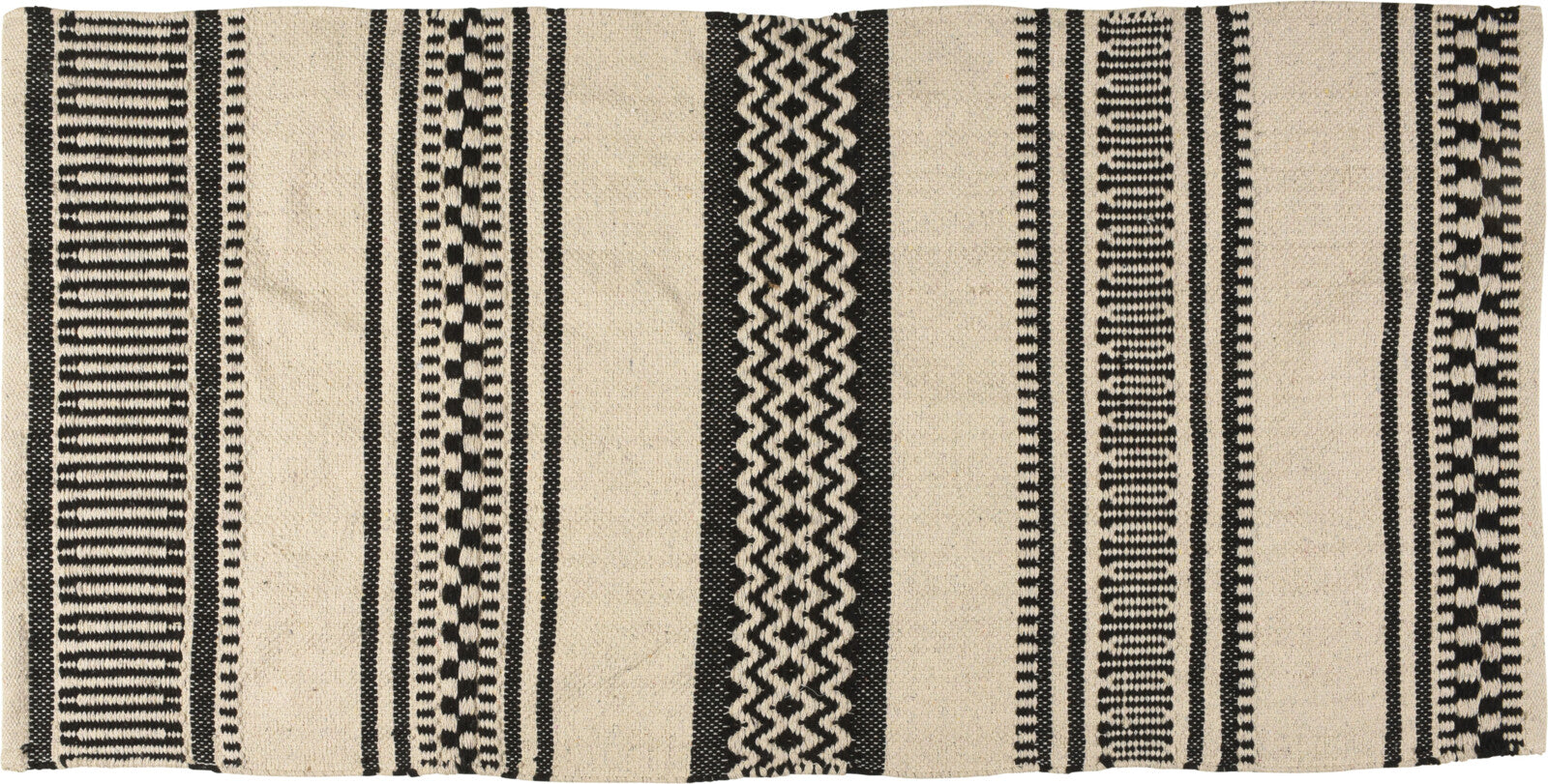 Cotton Rug with All-Over Print, 70 x 140 cm