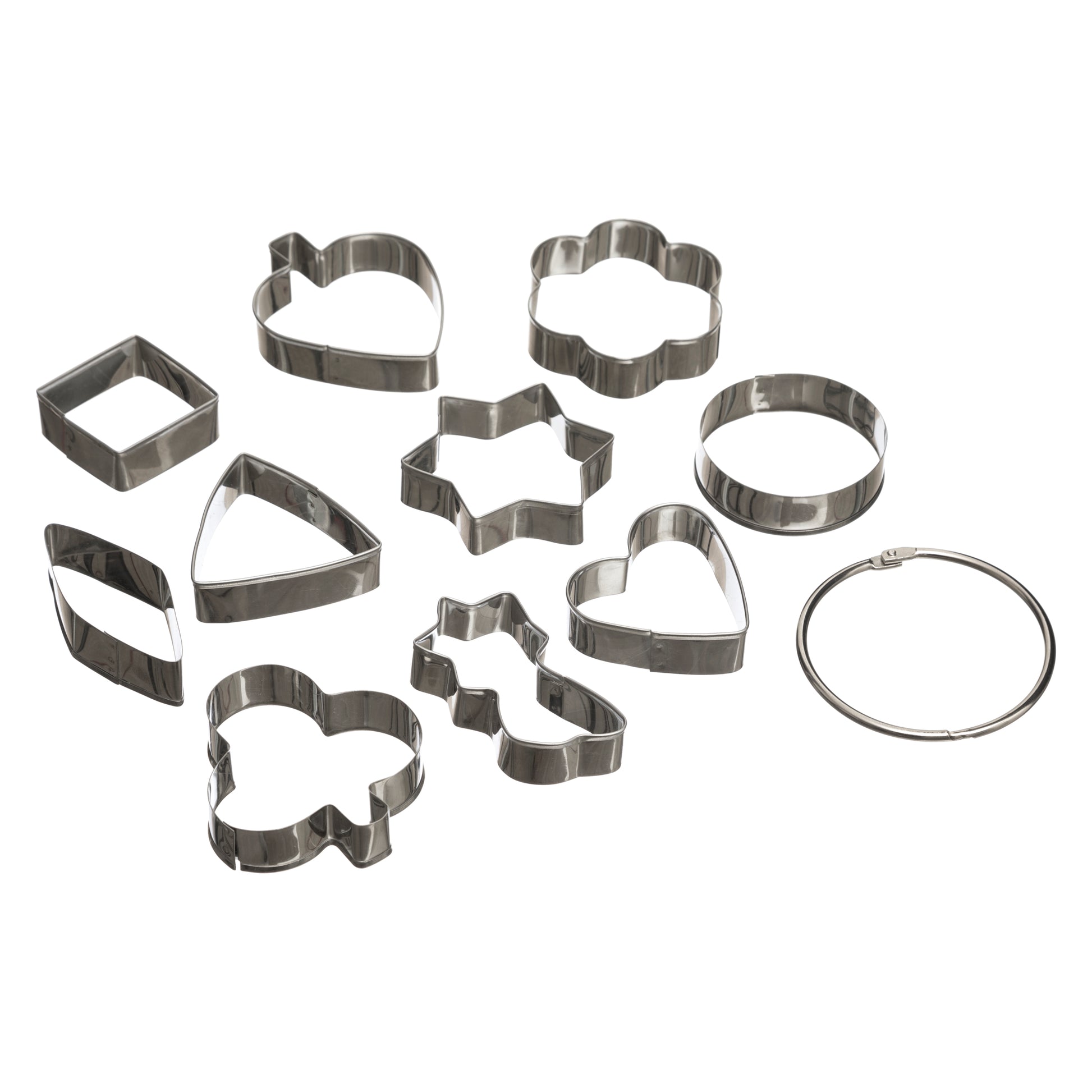 Cookie Cutter Set x 10 Pcs, Stainless Steel Shapes