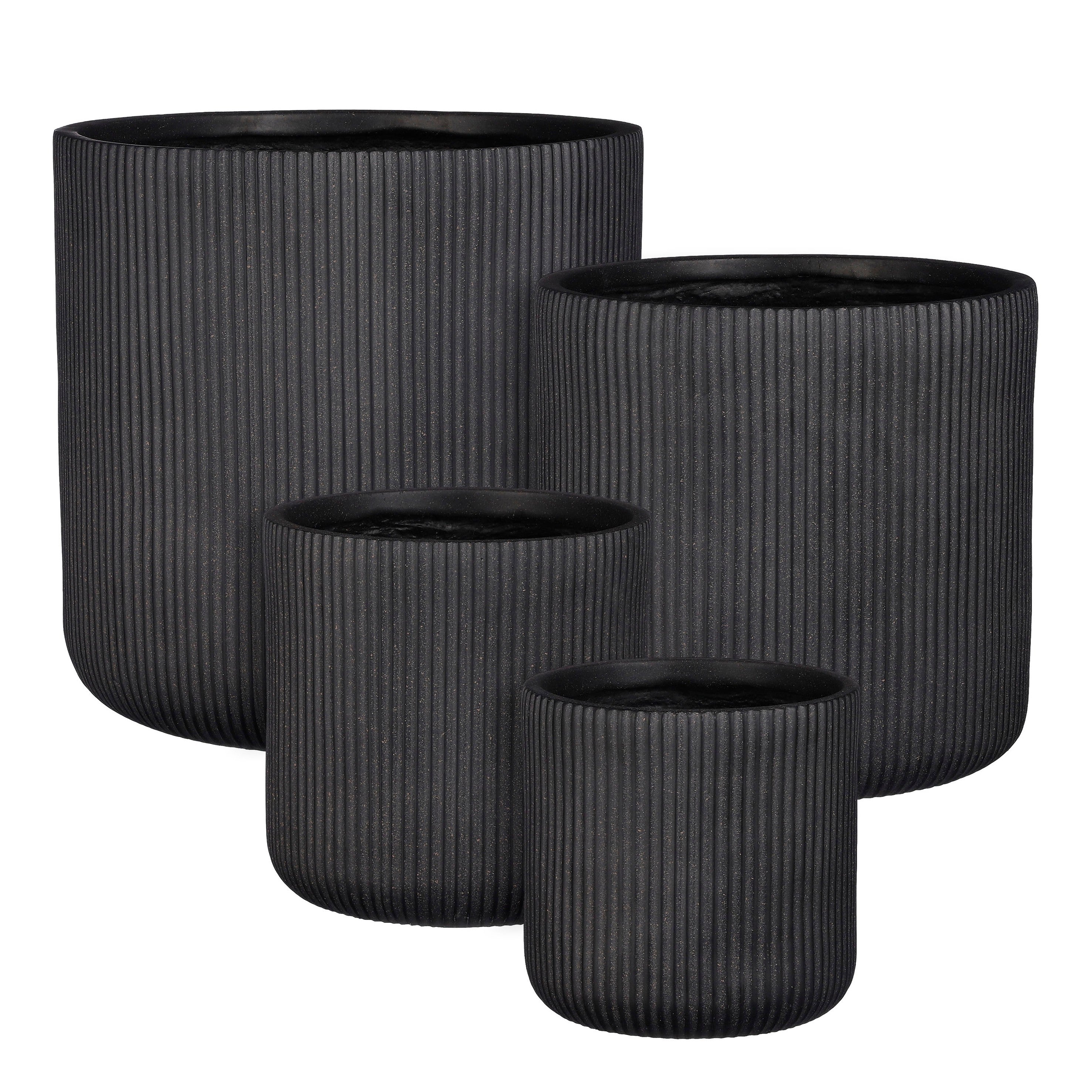 Nuovo Round Flower Pot with Drainage System