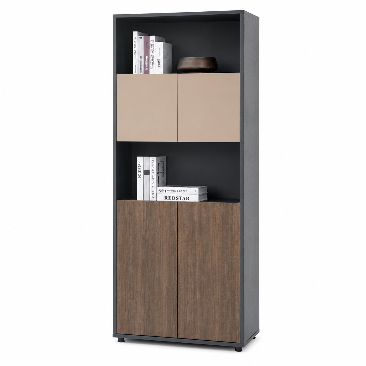 Modern MDF Office Cabinet – 80 × 200 cm