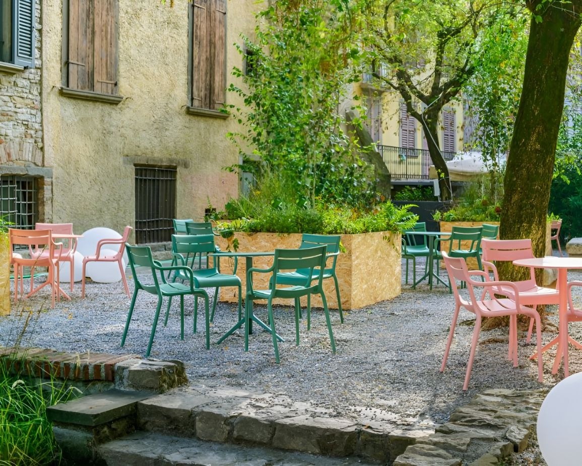 Freya Green Chair Outdoor Monoblock Armchair Recycled Polypropylene