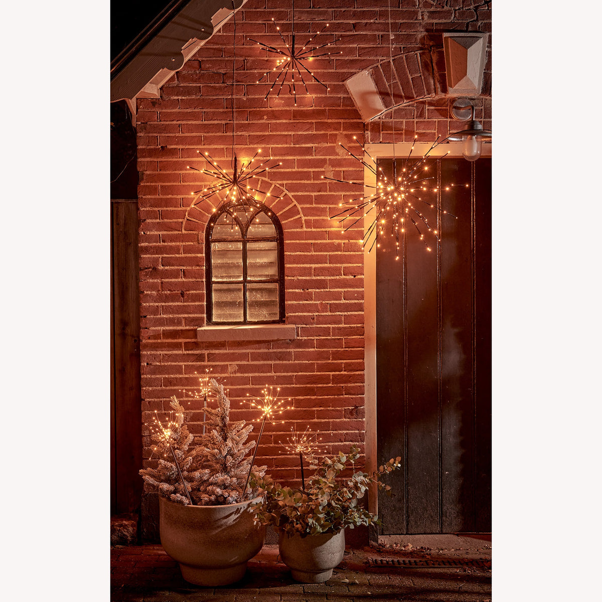 LED Polestar Flashing Effect Outdoor Starburst Light, Warm 5mm