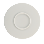 Porcelain Flat Plate Elegant Minimalist Serveware for Dining and Entertaining