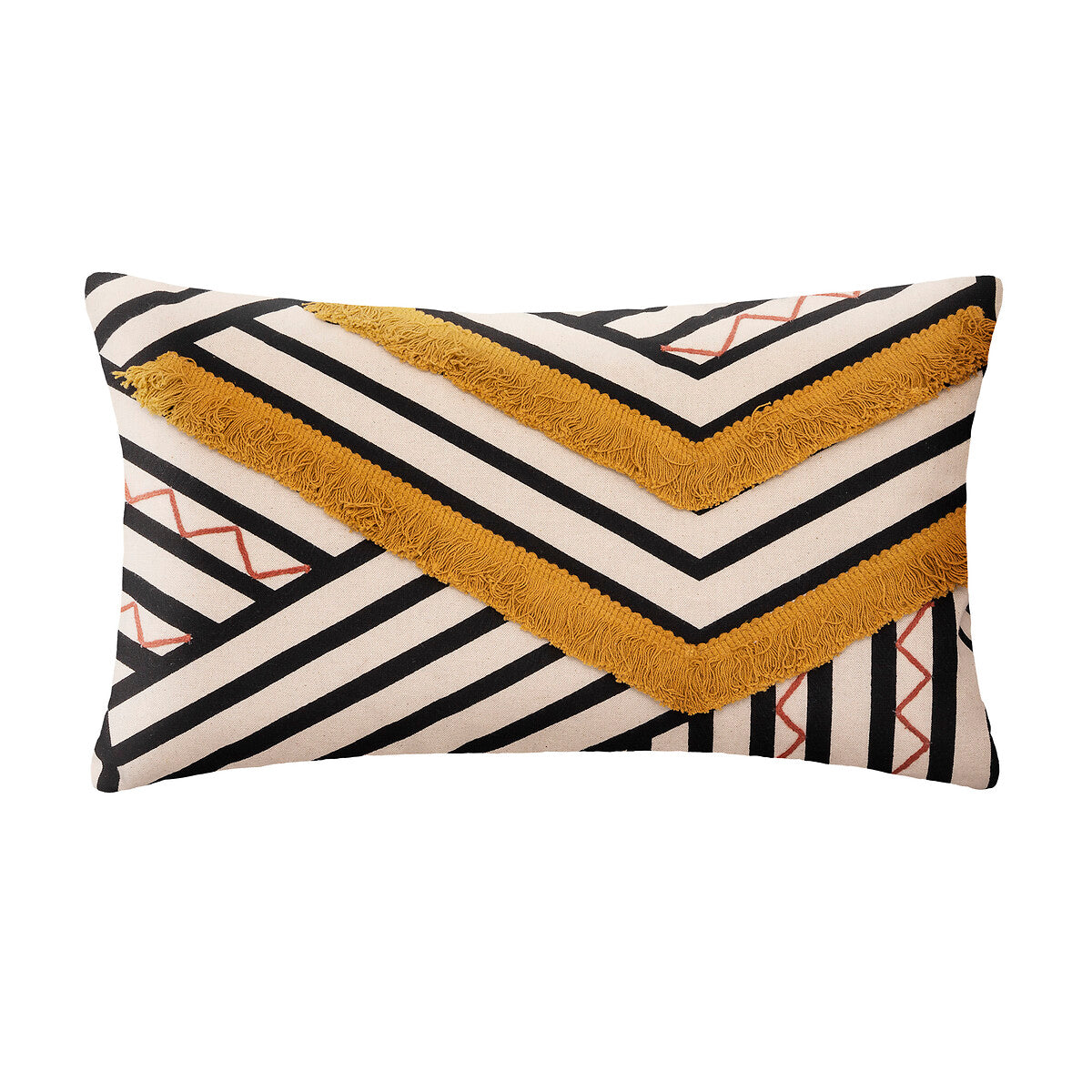 Etnik Cotton Canvas Cushion Cover with Fringes