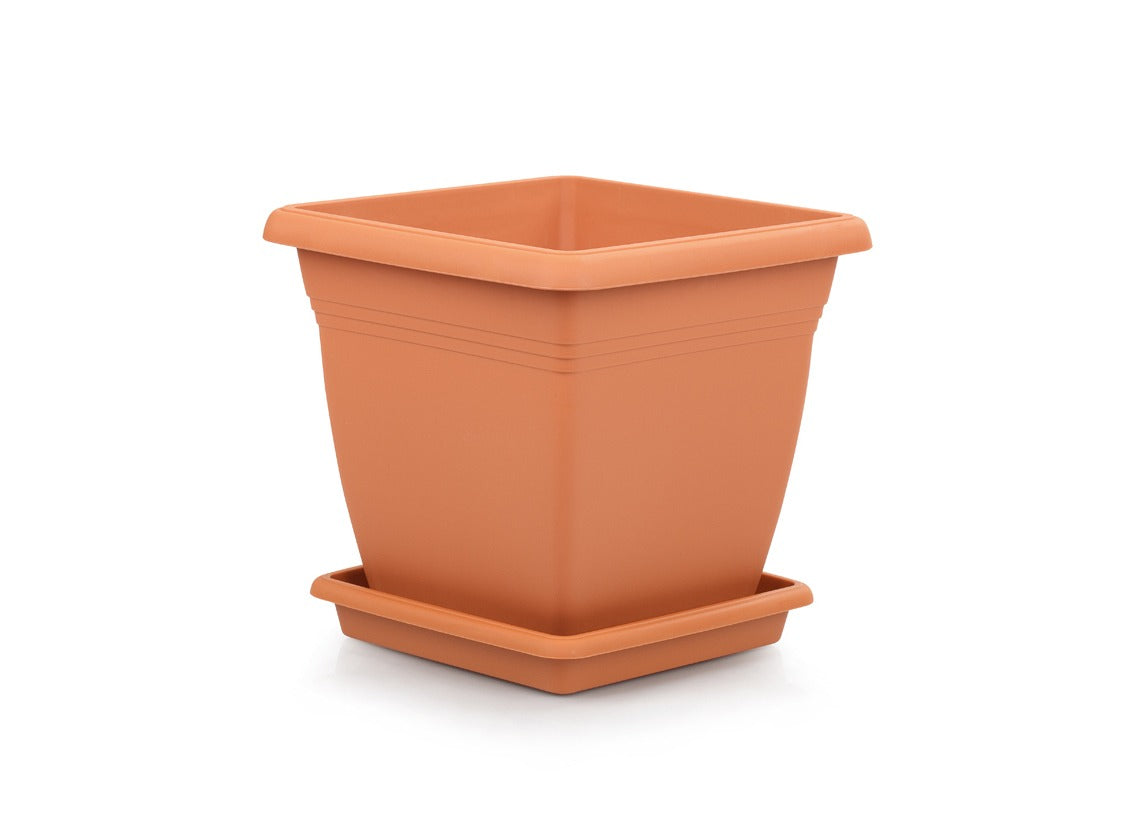 Villa Square Pot Large Modern Flowerpot for Indoor and Outdoor Decor