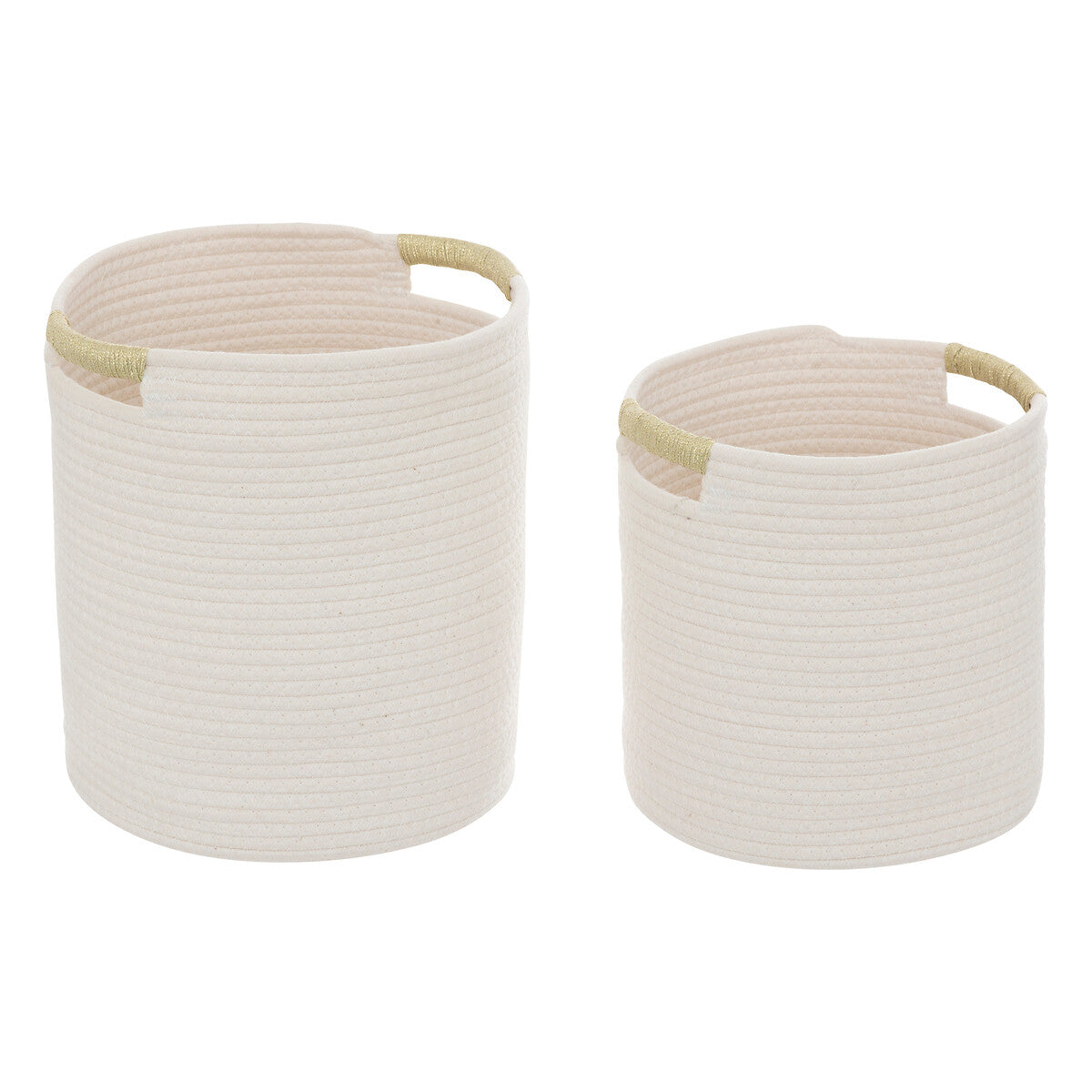 Set of 2 Tropical Boudoir Baskets with Handles