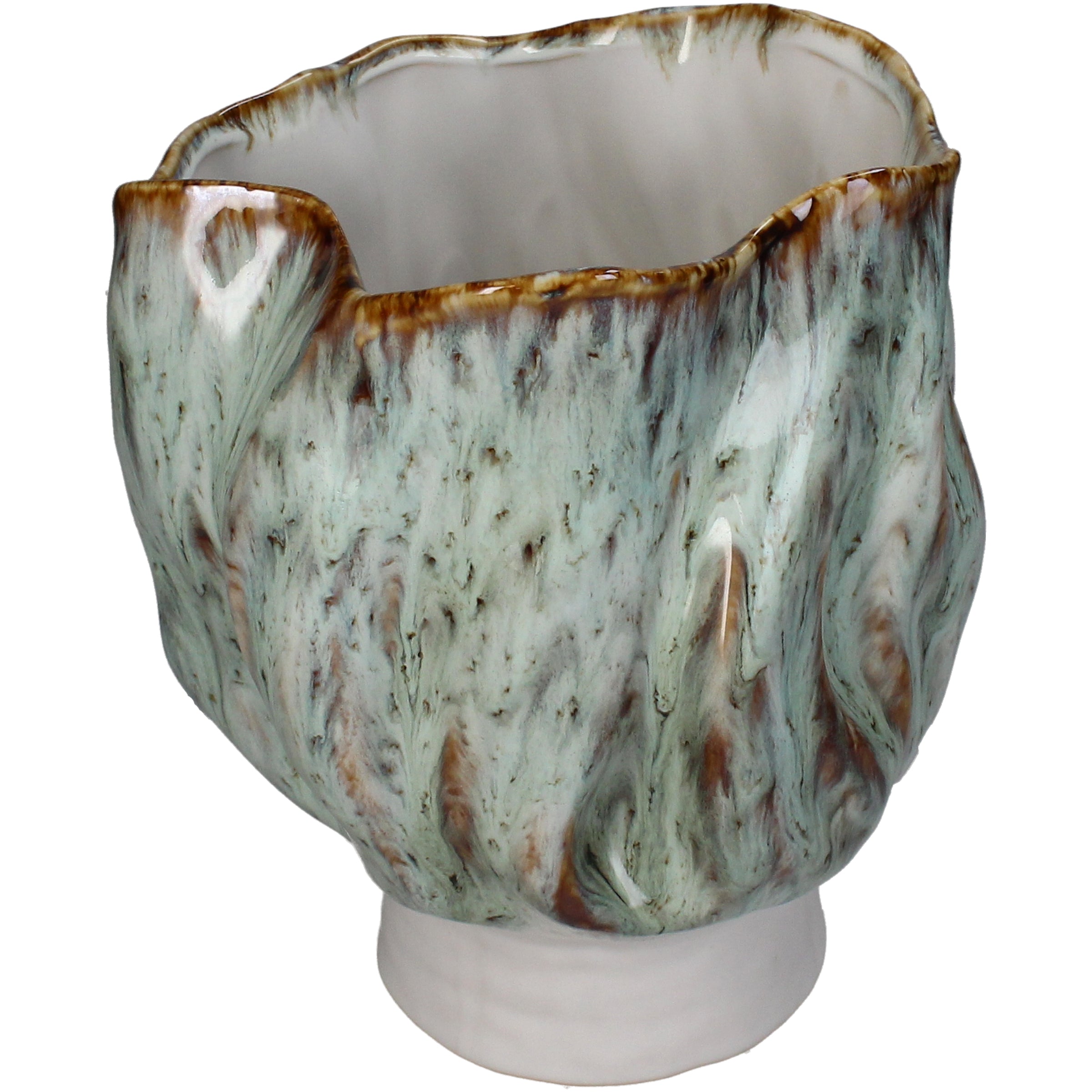Stoneware Decorative Vase Green - Available in 3 Sizes