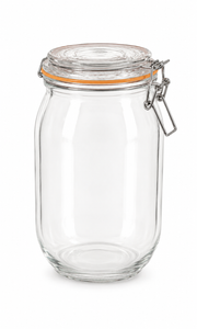 Glass Storage Jar – Round Clip Top Jar
