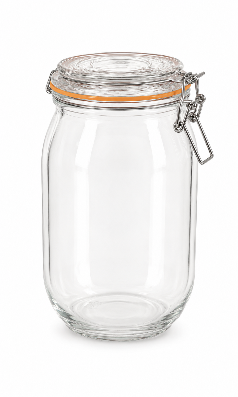 Glass Storage Jar – Round Clip Top Jar
