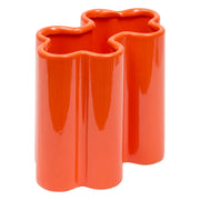 Flow Vase — Orange Glazed Dolomite Ceramic Vase