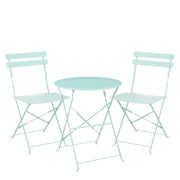 Laurence Outdoor Bistro Set, Steel Frame, Two Colors