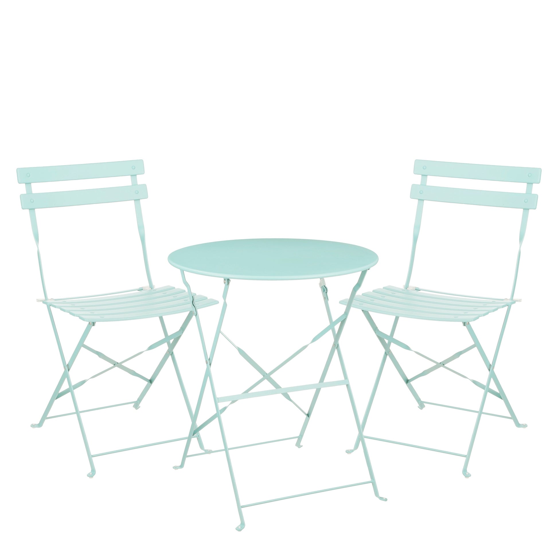 Laurence Outdoor Bistro Set, Steel Frame, Two Colors