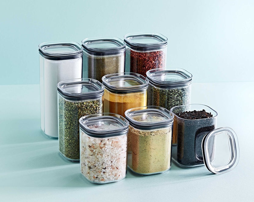 Crystal Square Storage Container Airtight Polystyrene Food Box