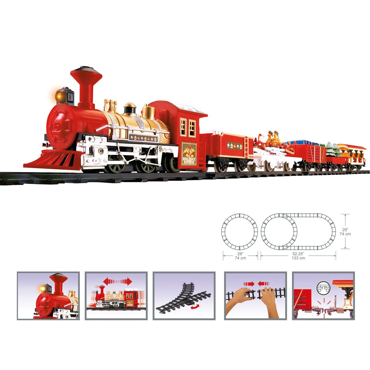 Luminous Christmas Train 26 Pieces Musical Movement 1 LED