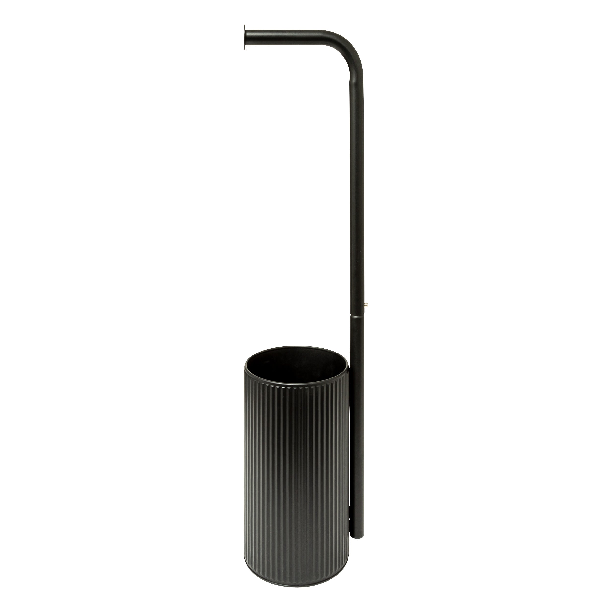 Toilet Pap Holder Linen Onyx - Floor-Standing Steel Paper Holder