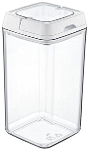 LOCKED ACRYLIC FOOD STORAGE SQUARE, 2L, Transparent
