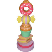 Donut Candle Holder with Glitter Finish - Colorful Home Decor