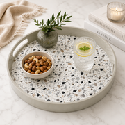 Round Tray with Mosaic Insert – 40 cm