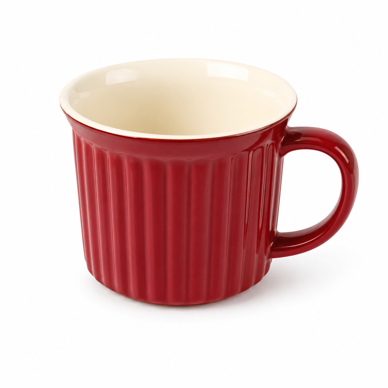 PORCELAIN OVEN MUG 14.5 × 12 × 10CM – RED