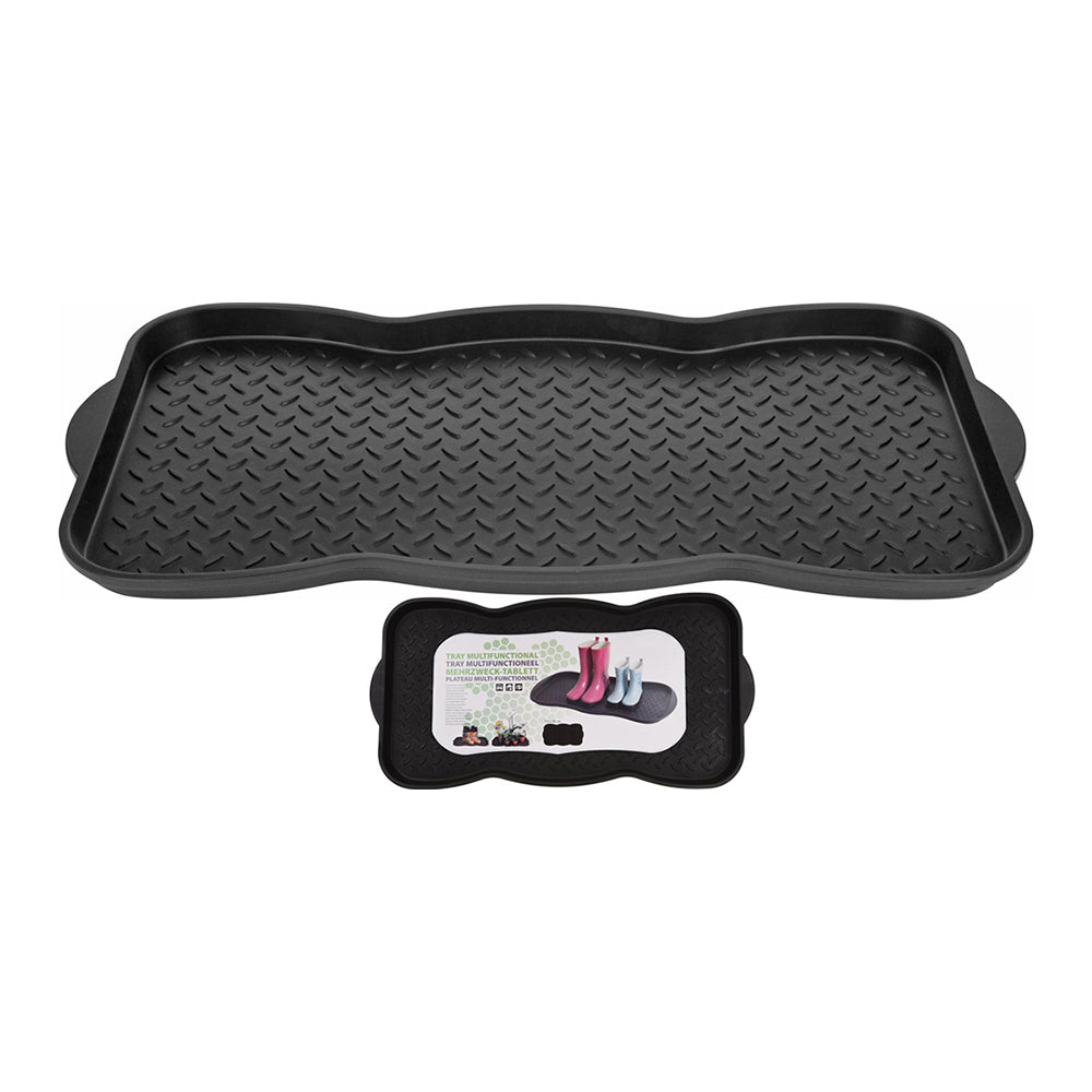 Plastic Multipurpose Tray - Black, 73X38 cm