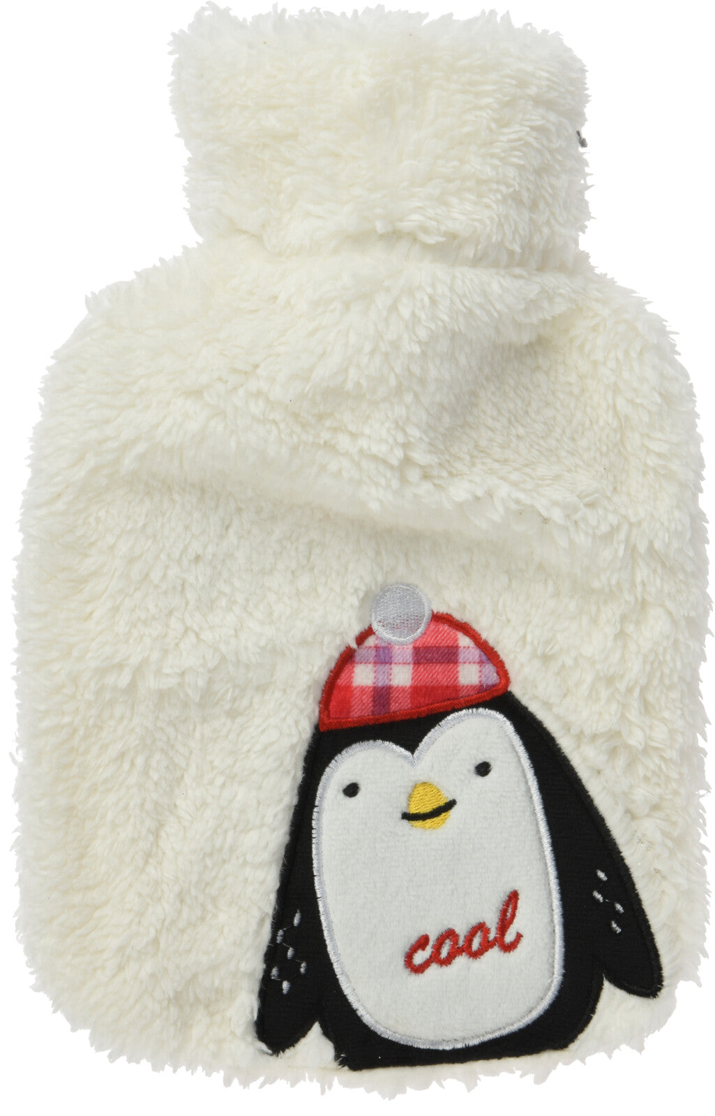 Hot Water Bottle 85ml - Sherpa Cover 0.85L, 28x18 cm, Embroidered