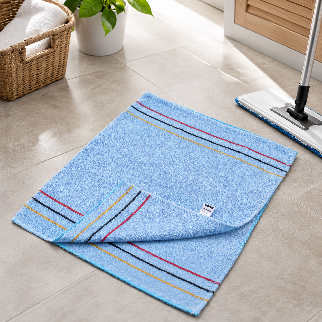 High Quality Cotton Floor Cloth – Blue
