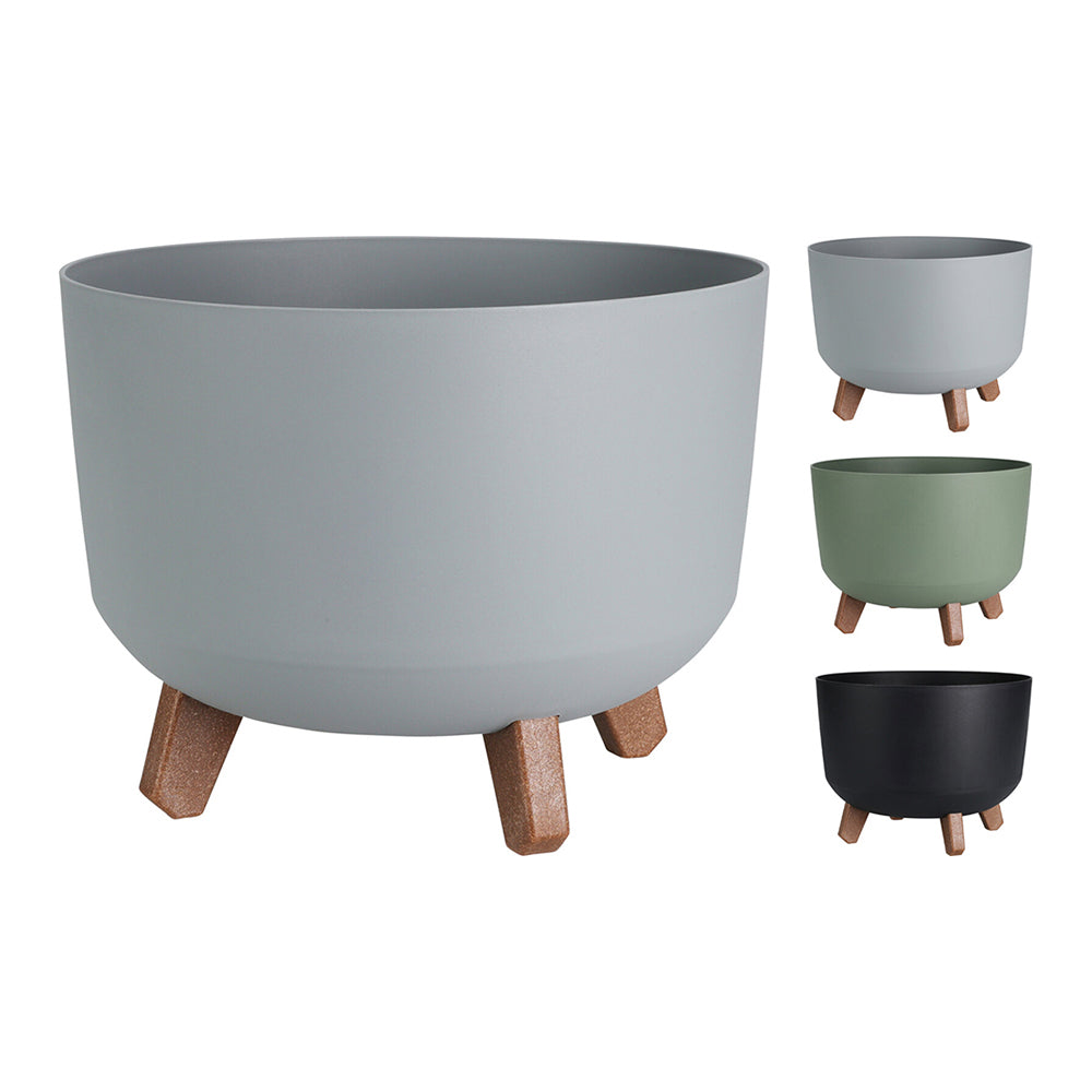 Standard Flower Pot with Removable Legs and Insert