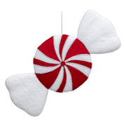 Round Candy Hanging Peppermint Christmas Decoration - Red & White 60cm