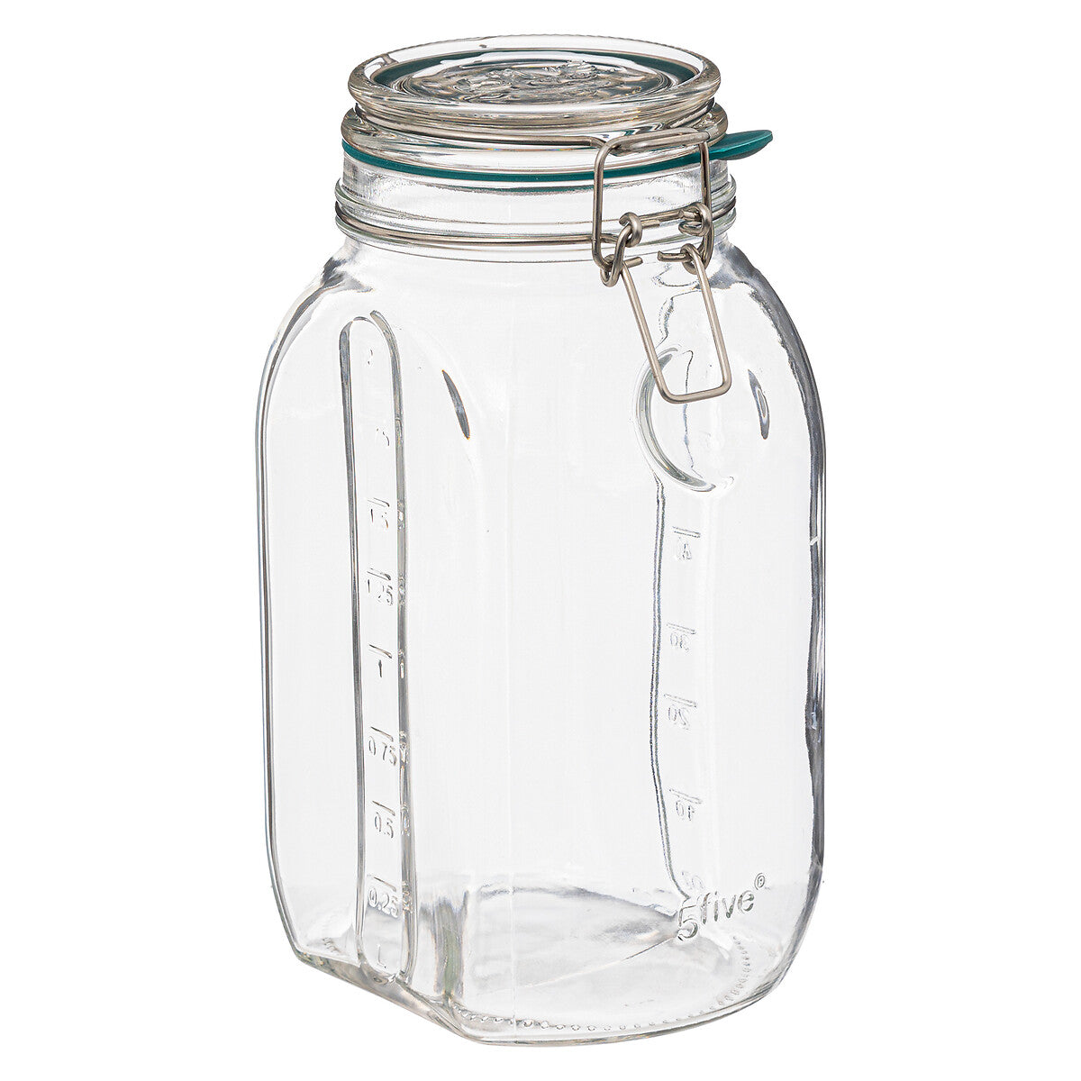 Glass Jar Jarro Square Storage