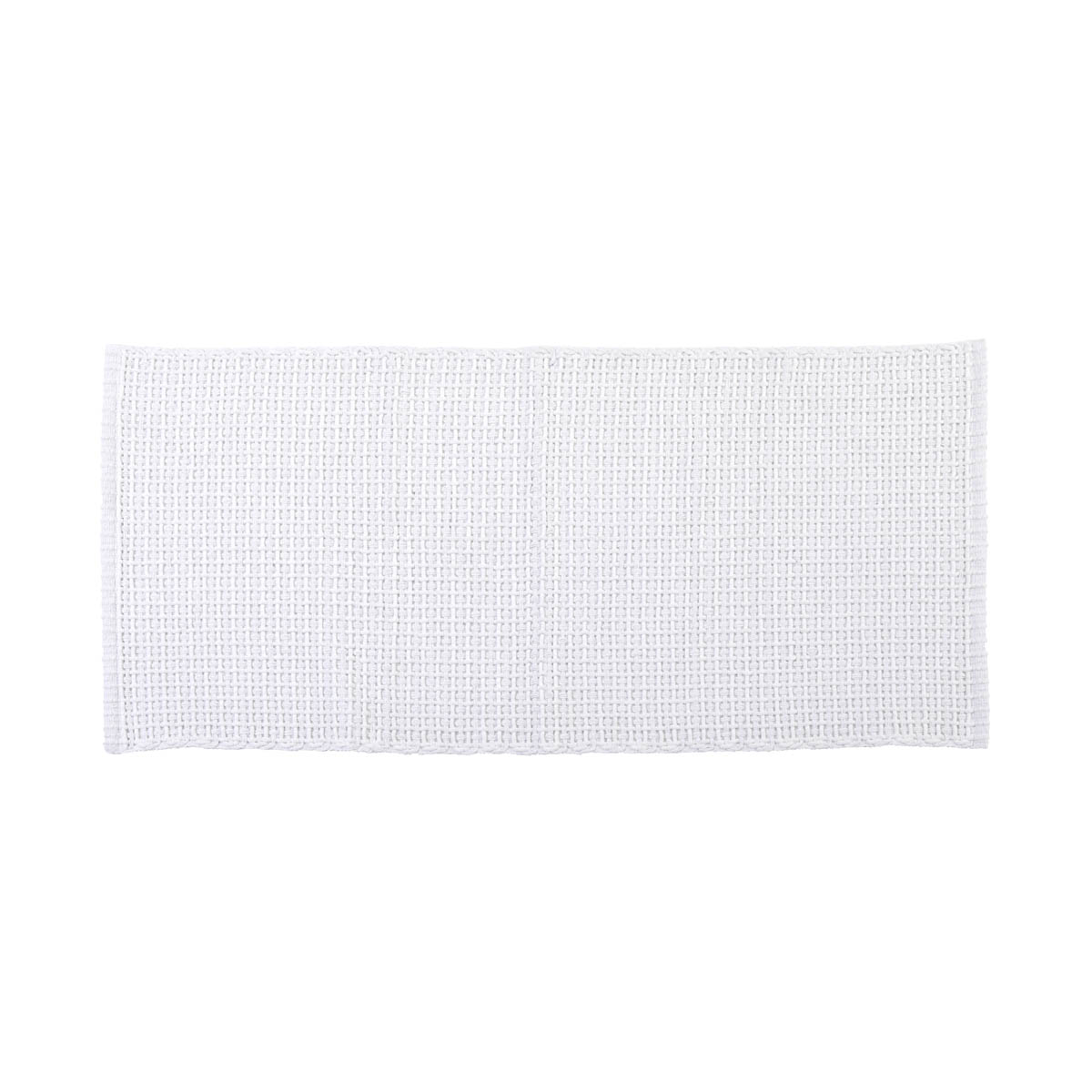 Weaved Mat Cotton Polyester Rustic Bath Mat 120 x 50 cm