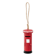 Round Metal Letter Box Christmas Decoration