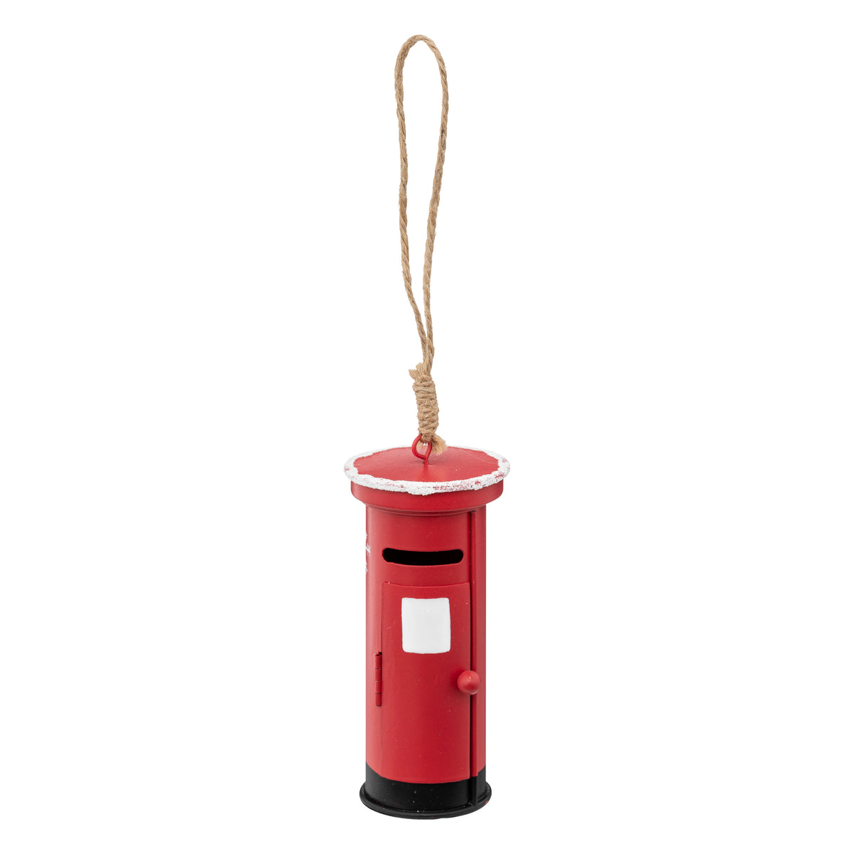 Round Metal Letter Box Christmas Decoration