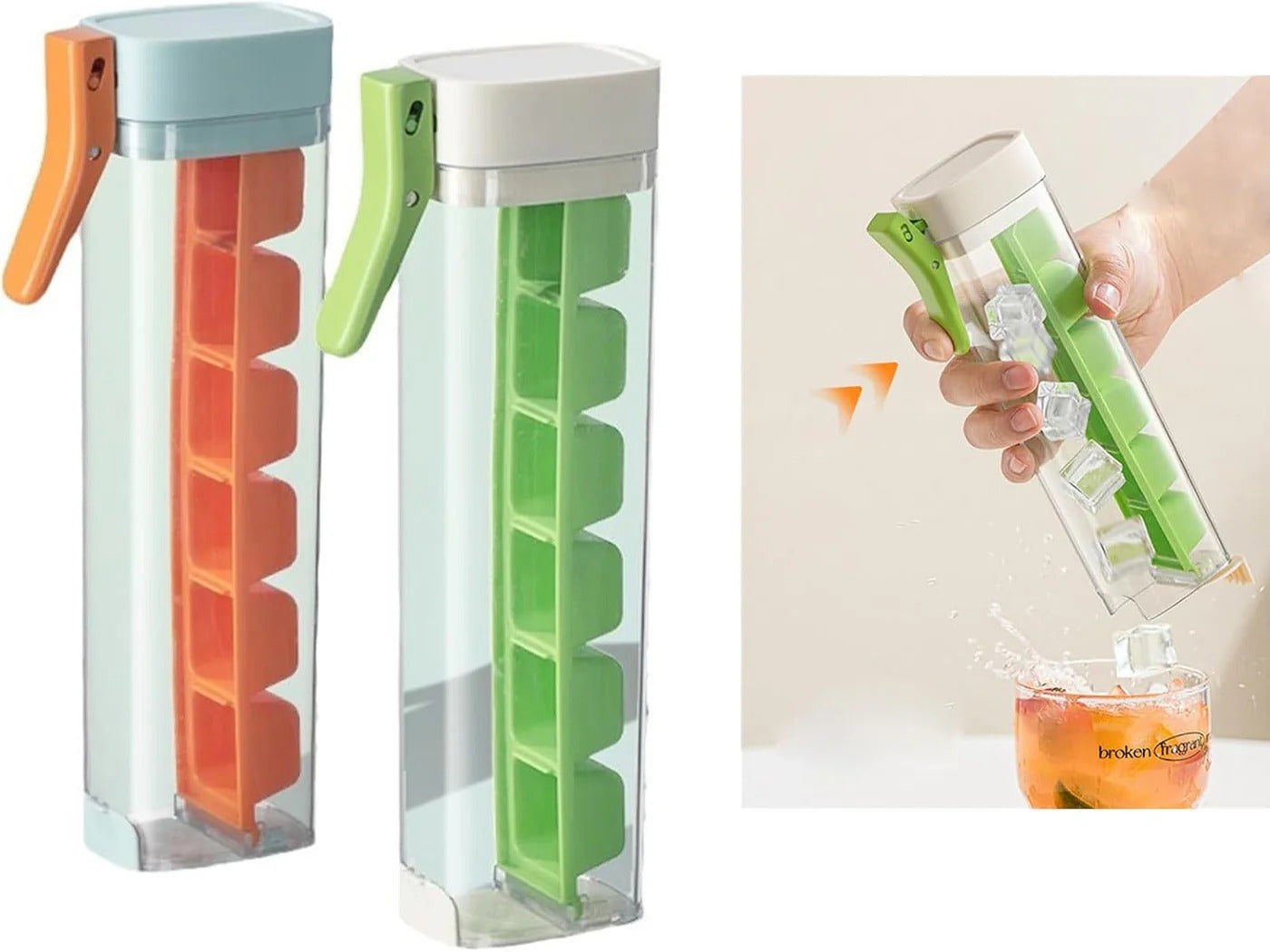 Press Drop Ice Maker with Handle