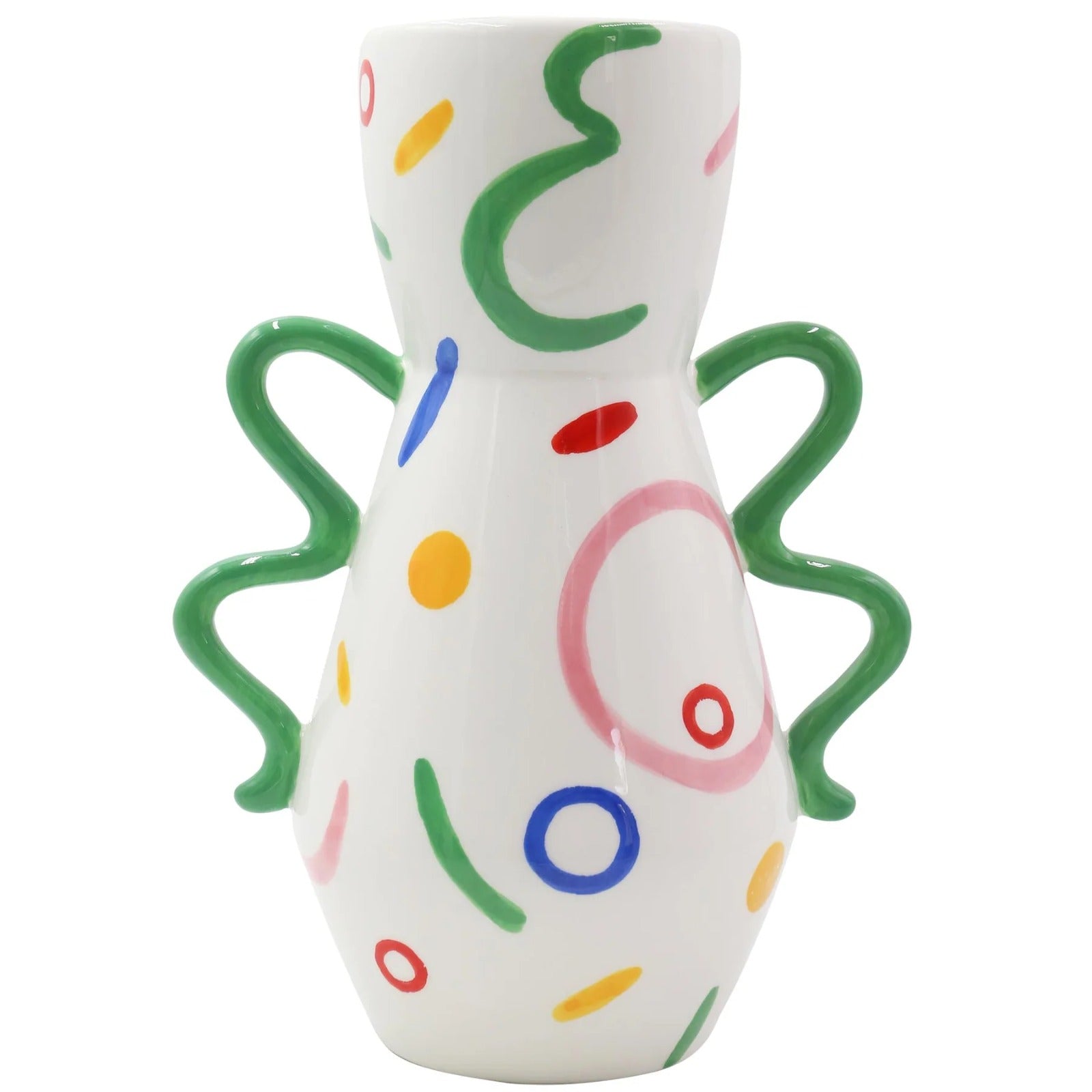 Vase Luis Hand-Painted Ceramic Colored