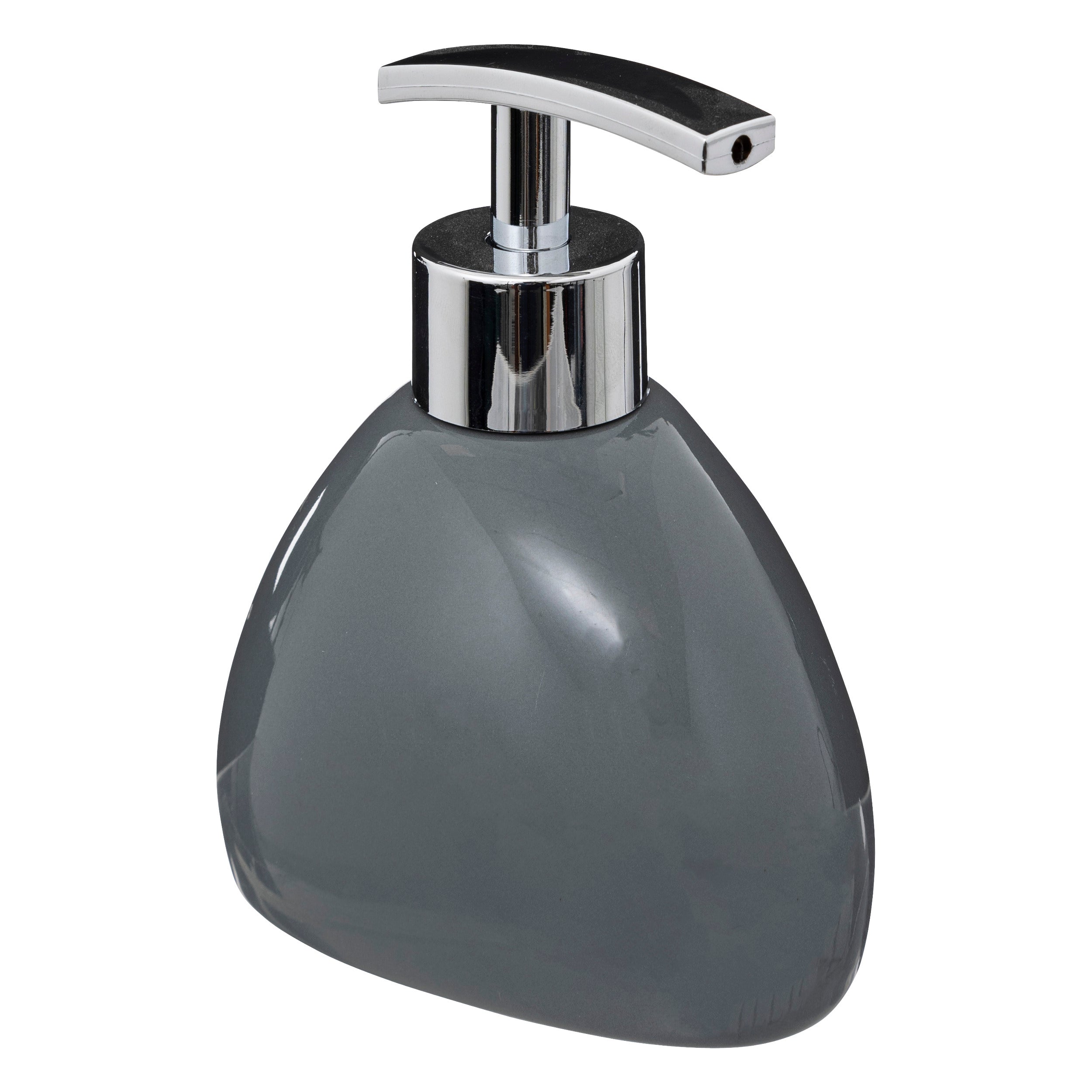Silk Colors Concrete Soap Dispenser – 300ml Stoneware, Chrome Pump