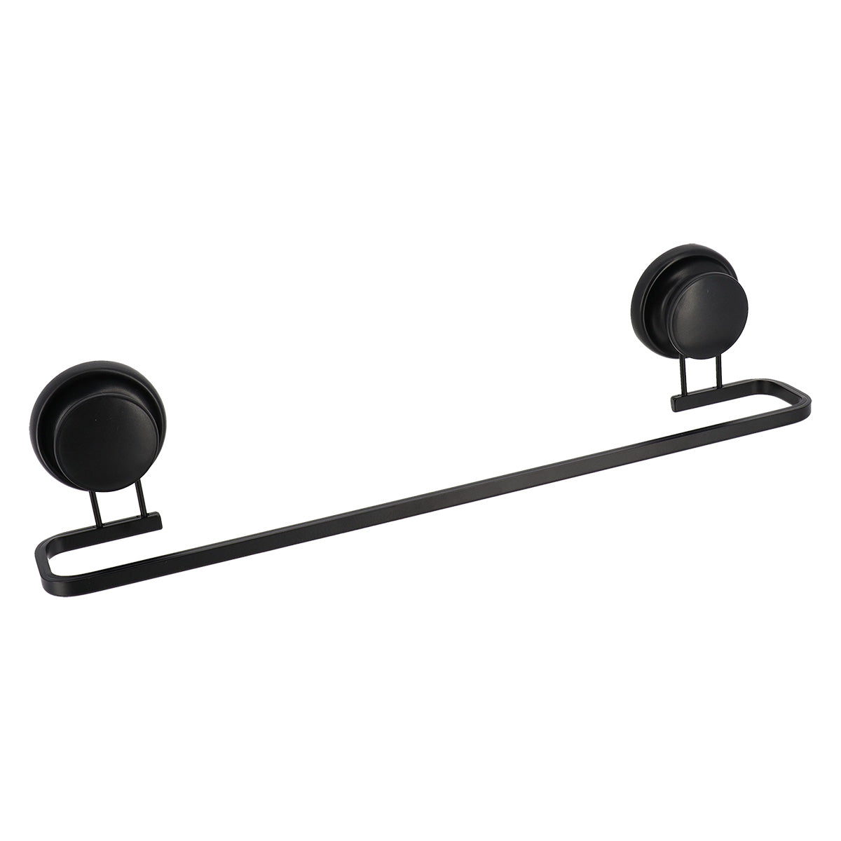 Aluminum Towel Ring Black Large Suction Pad Bathroom Towel Holder