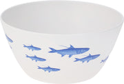 Bowl Melamine Sea Serving Bowl 25 cm Blue Sea Motif White