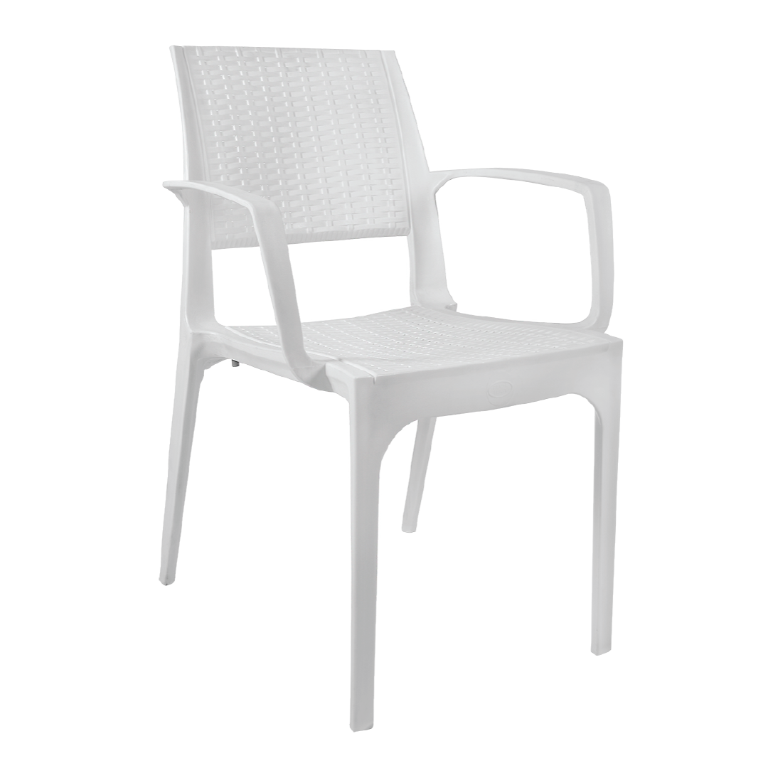Eden-A Armchair Plastic Rattan Design