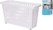 Plastic Organizer With Wheels - Multipurpose Basket for Home Storage