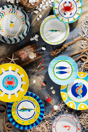 CORFU 18 PCS Porcelain Dinner Set - Multicolor