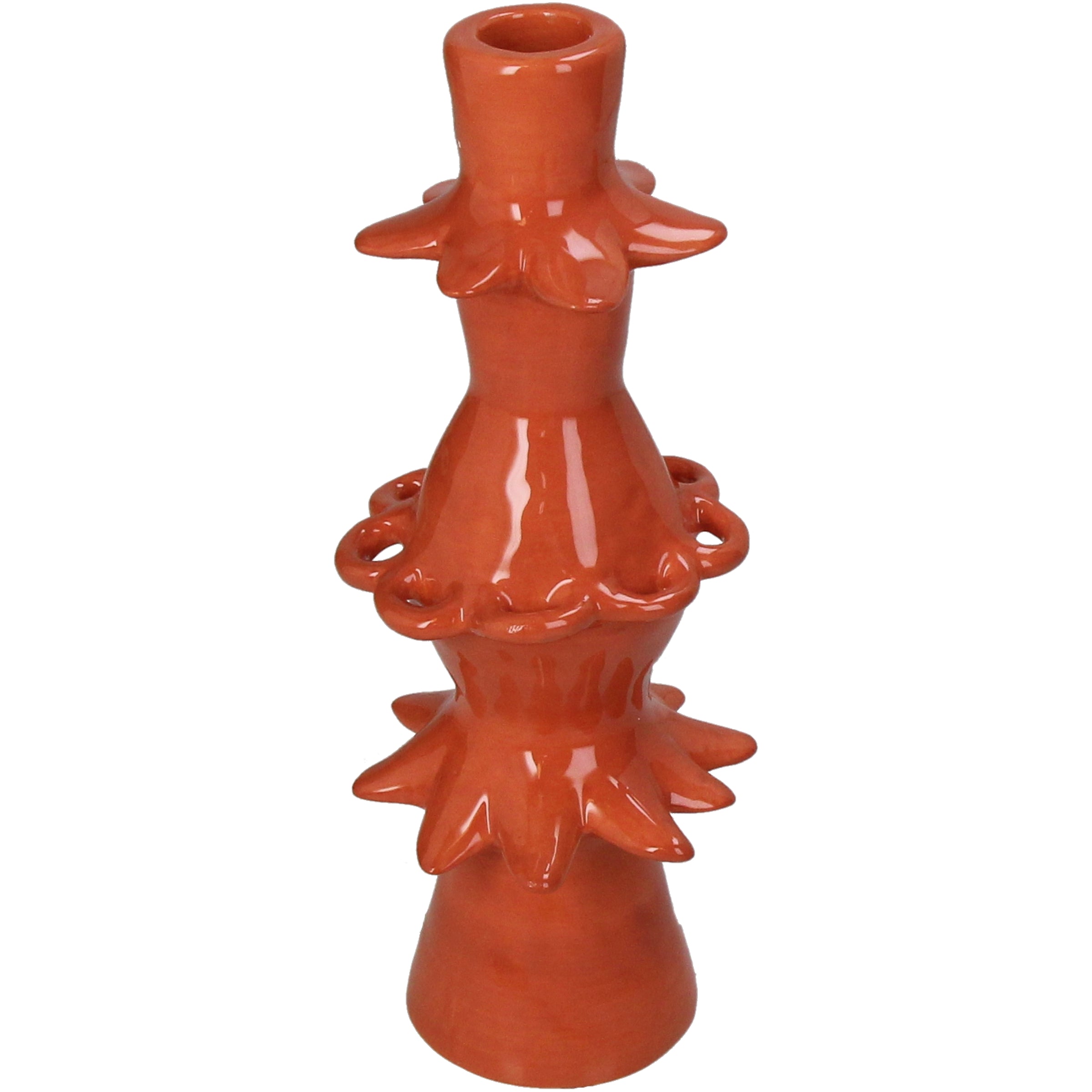 Candle Stick Stoneware Ceramic Candle Holder 9x9x23.5 cm