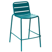 PHUKET HIGH STACK CHAIR - Blue Epoxy Steel Stackable Outdoor Chair