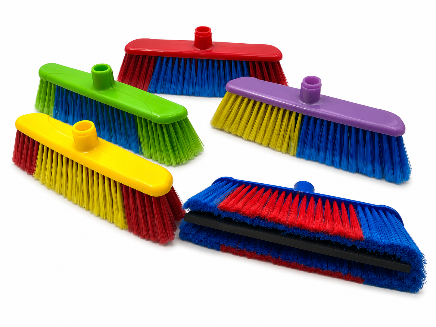 Soft Broom with Rubber Dust Catcher – Without Handle
