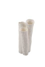 Breadstick Holder 3 Holes Glossy White Matt New Bone China Table Organizer