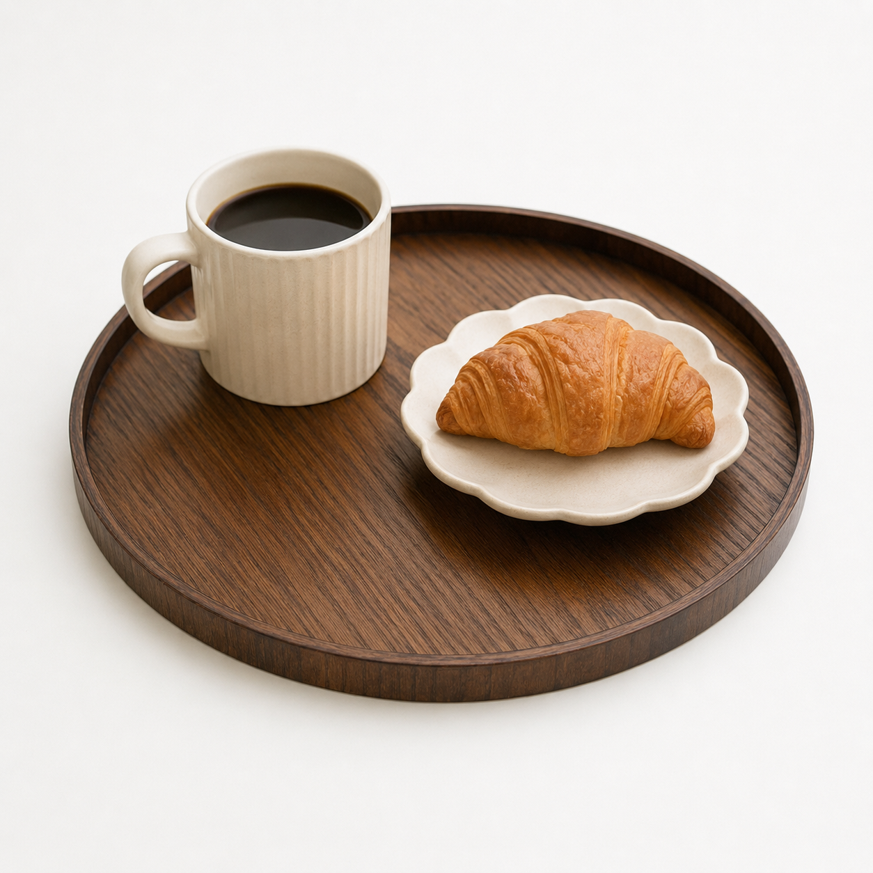 Dark Bamboo Lazy Susan Turntable