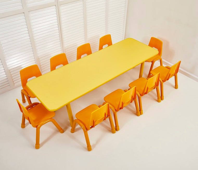 Olivia Rectangular Kids Table with Adjustable Height (2)